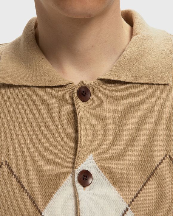 ARGYLE CARDIGAN POLO