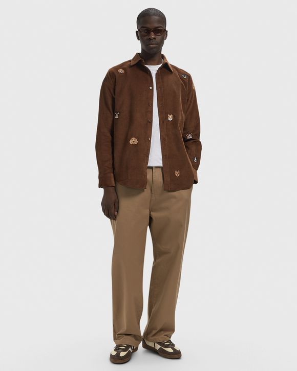 Lobo Brown Embroidery