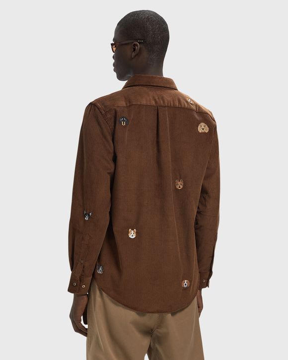 Lobo Brown Embroidery