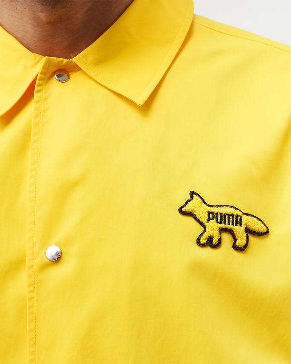 Puma PUMA x MAISON KITSUNE Coach Jacket Yellow | BSTN Store