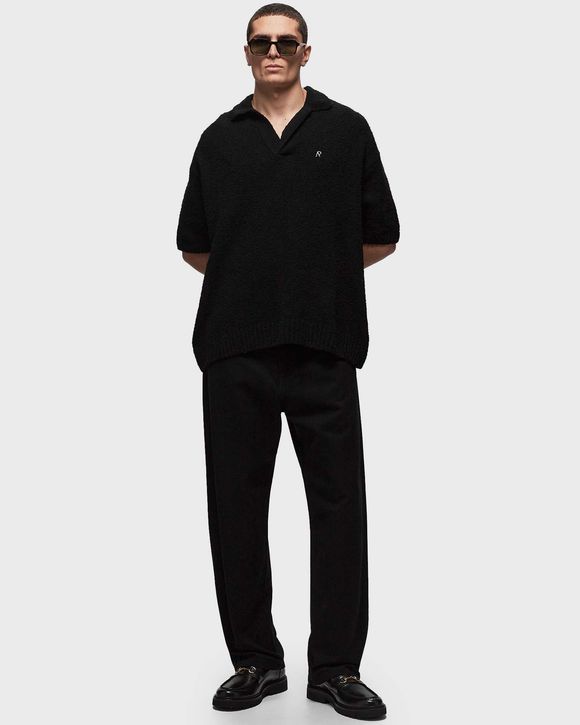 BOUCLE TEXTURED KNIT POLO