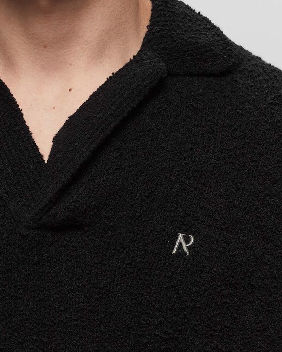 BOUCLE TEXTURED KNIT POLO