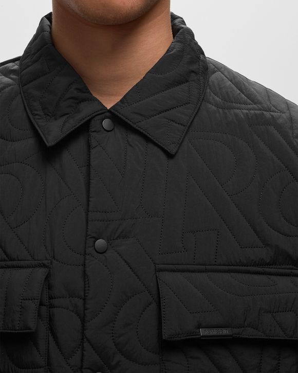 INITIAL QUILTED OVERSHIRT