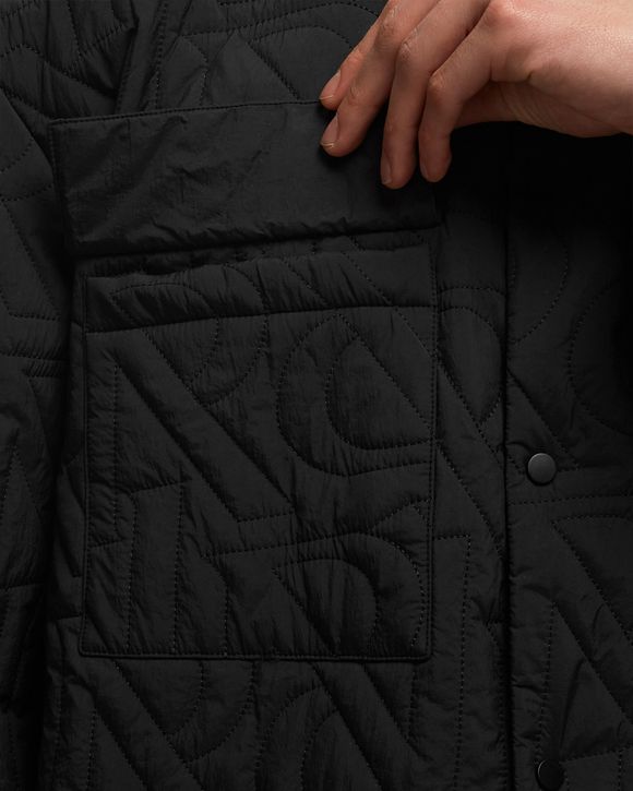 INITIAL QUILTED OVERSHIRT