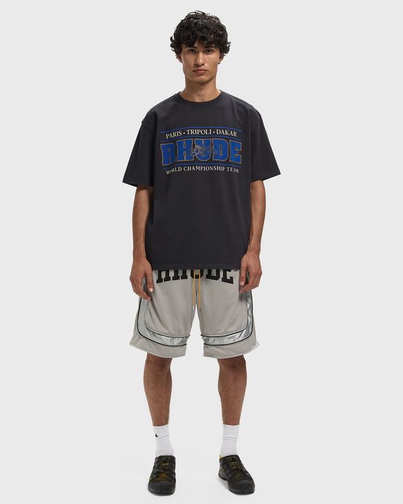BAGGY MESH COLLEGIATE LOGO SHORTS