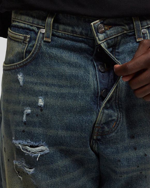 RHUDE WIDE LEG DENIM