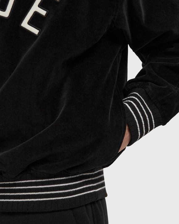 VELOUR TRACK QUARTER ZIP-UP