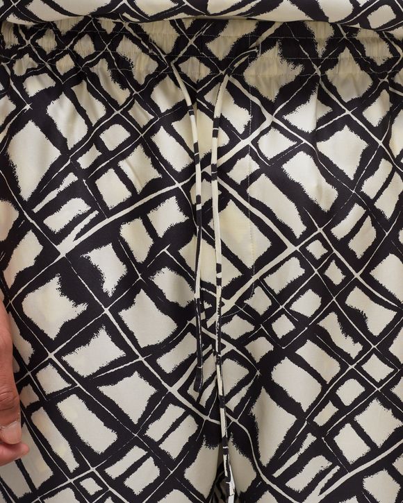Unisex silk labyrinth pants