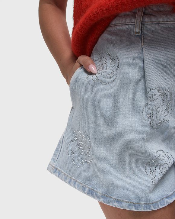 Denim Studs Shorts