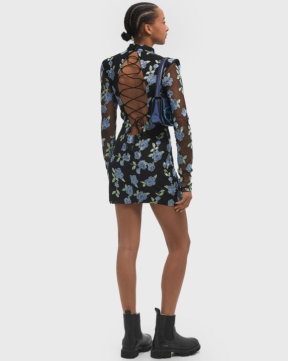 Mesh Mini Ls Dress