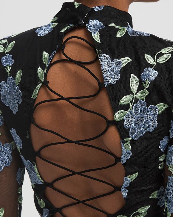 Mesh Mini Ls Dress