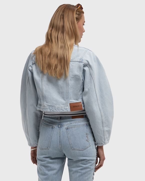 Round Sleeve Denim Jacket