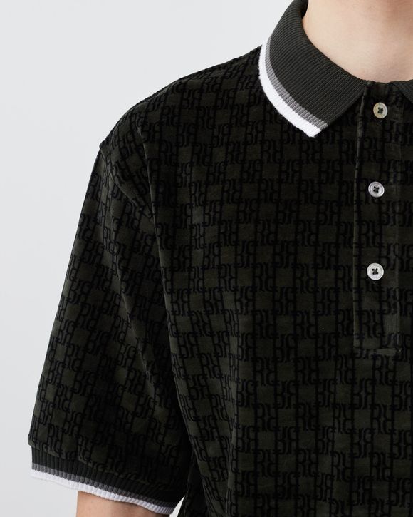 RR Monogram Velour Polo