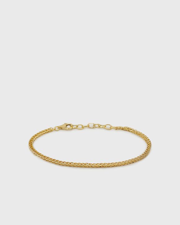 Gold Square Spiga Bracelet