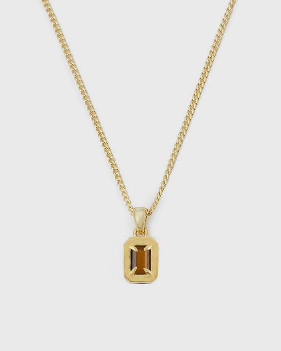Gold Tigers Eye Blush Necklace