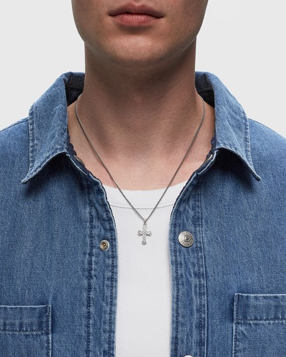 Silver Gothic Cross Necklace