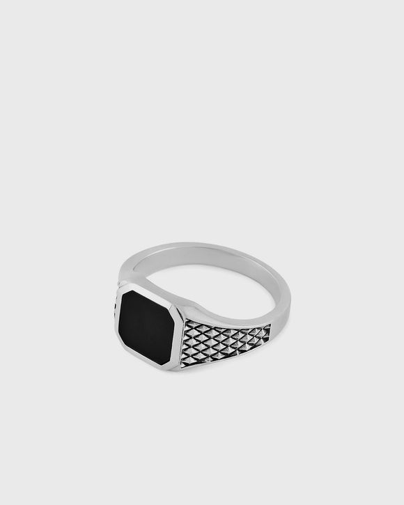 Silver Onyx Armour Ring