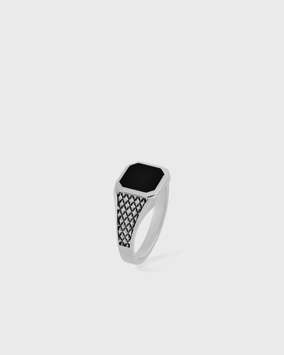 Silver Onyx Armour Ring