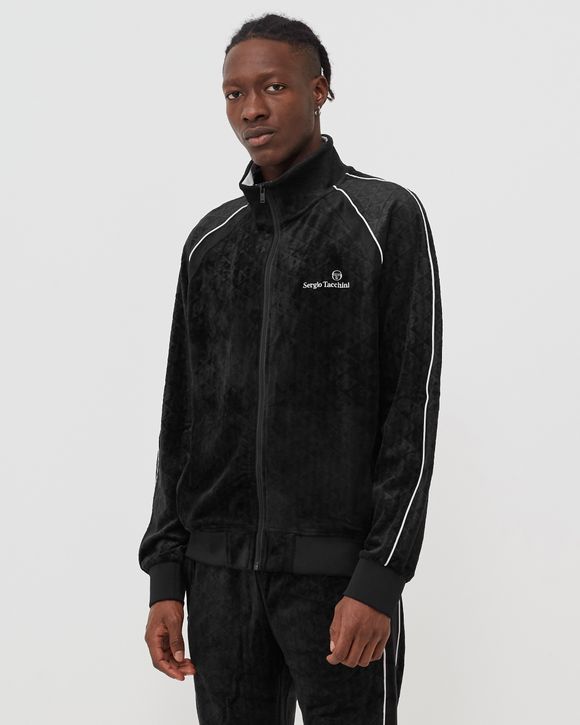 DEBOSSED VELOUR TRACK JACKET