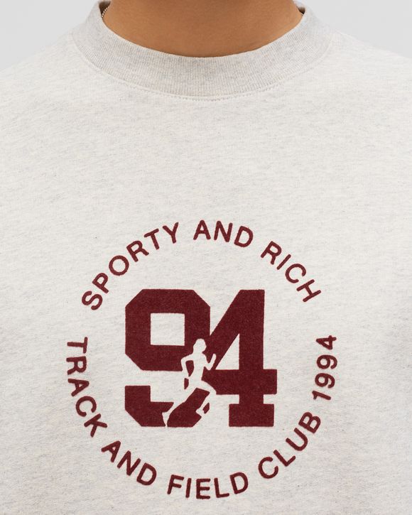 94 Track & Field Flocked Crewneck