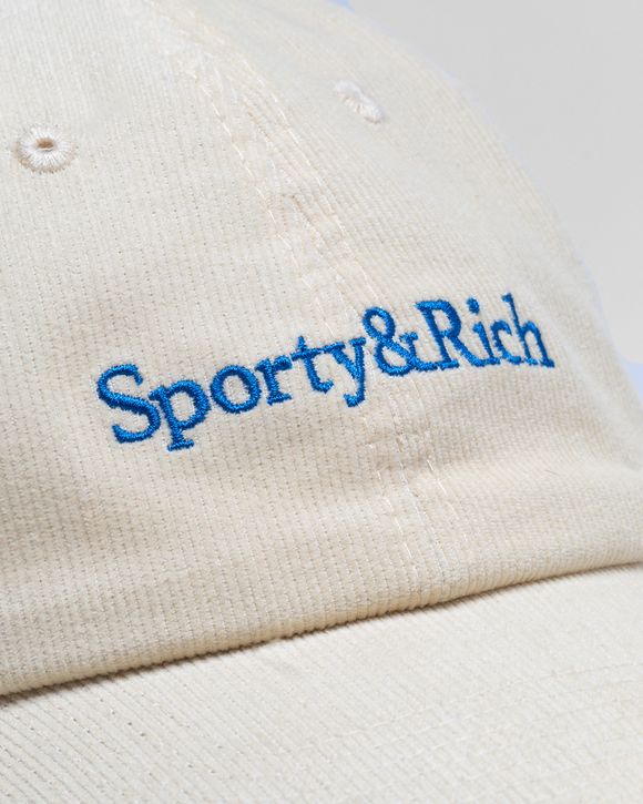 SERIF LOGO CORDUROY HAT