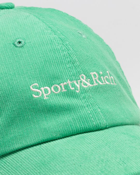 SERIF LOGO CORDUROY HAT