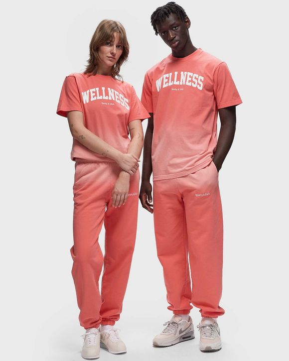 Serif Logo Embroidered Sweatpants Dip Dye