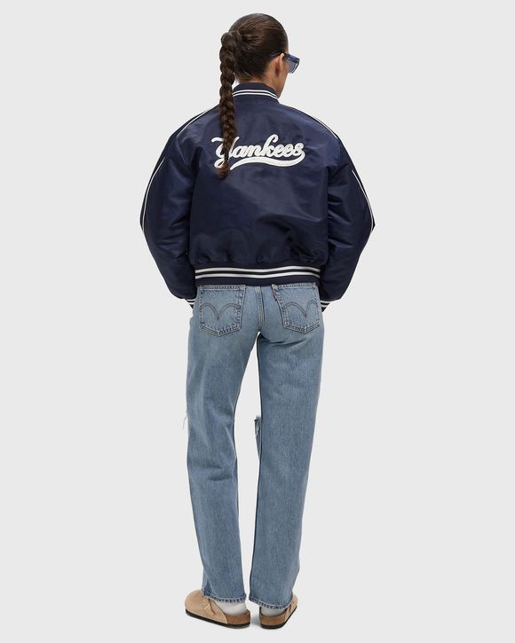 Yankees Curve Nylon Varsity Jacket