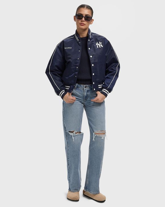 Yankees Curve Nylon Varsity Jacket