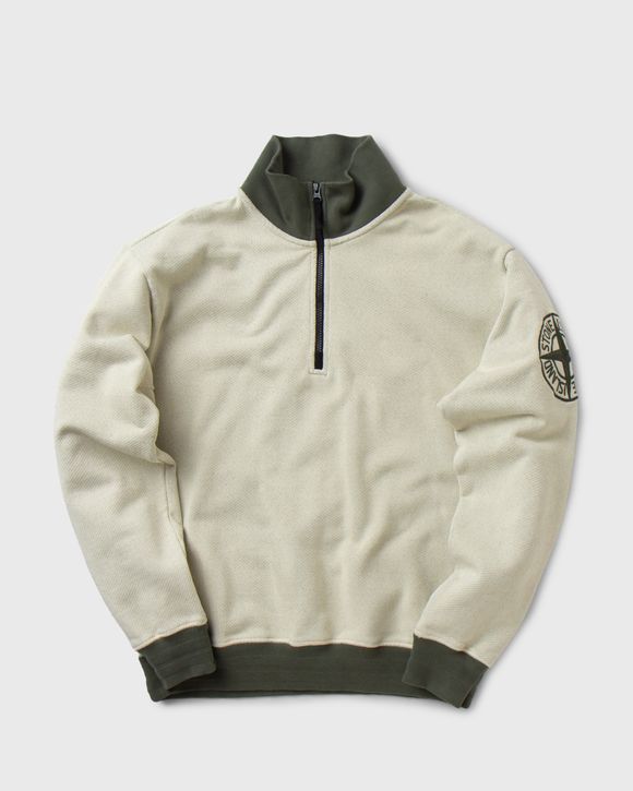 DIAGONAL WEAVED POLYESTER COTTON FLEECE ZIP Sweatshirt