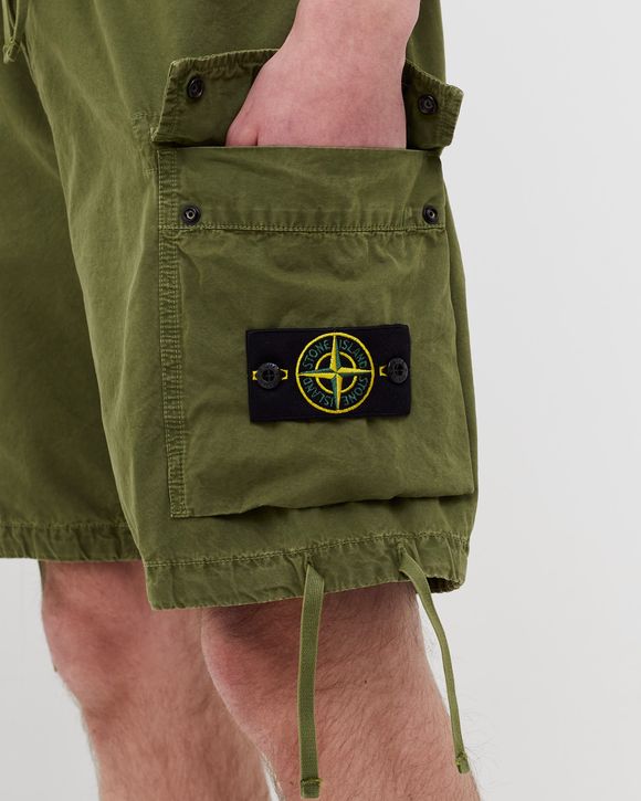 Garment Dyed "Old Effect" Bermuda Shorts