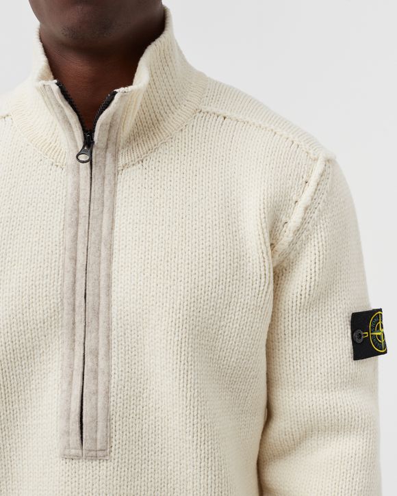 LAMBSWOOL WITH FABRIC DETAILS SWEATER