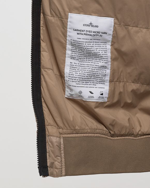 Packable Blouson Garment Dyed Micro Yarn with Primaloft