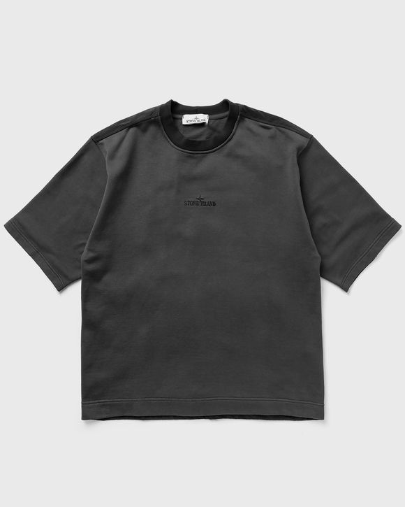 Short Mix Fabric Cotton Fleece Tee