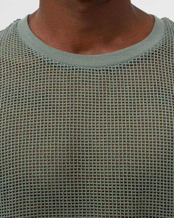 Cotton Mesh SS Crew