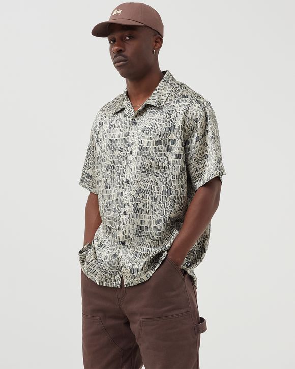 Croc Pattern Silk Shirt