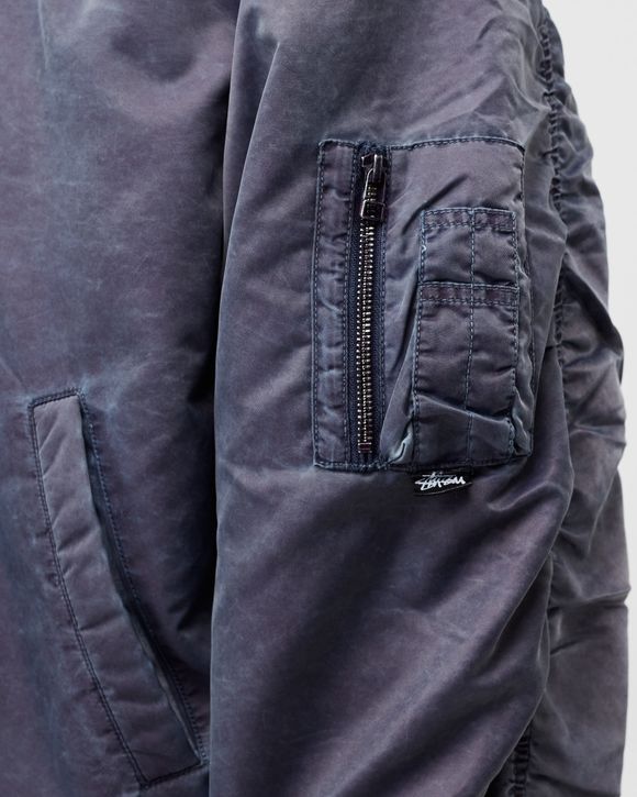 Dyed Nylon Bomber Jacket