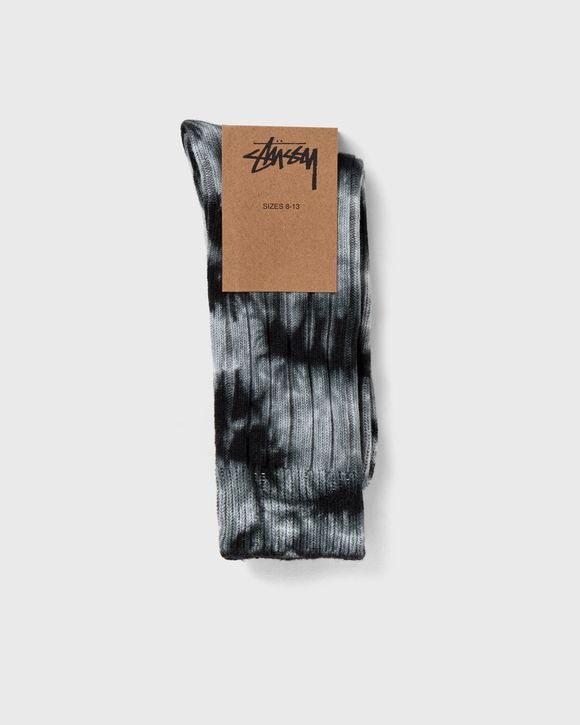 Dyed Ribbed Crew Socks