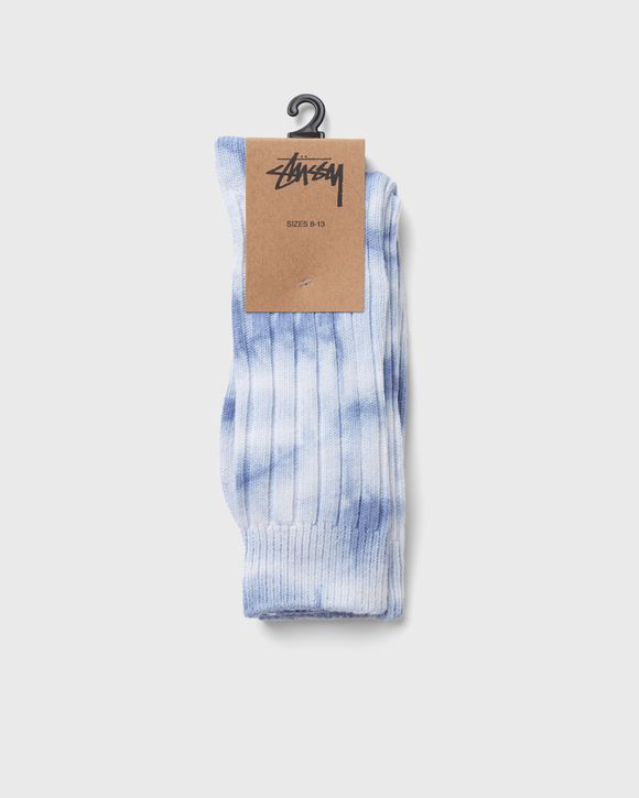 Dyed Ribbed Crew Socks