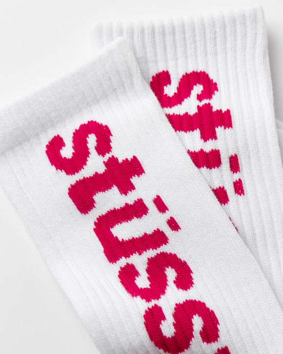 Helvetica Jacquard Crew Socks