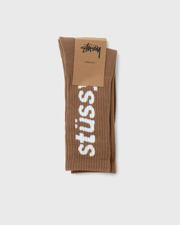 Helvetica Jacquard Crew Socks
