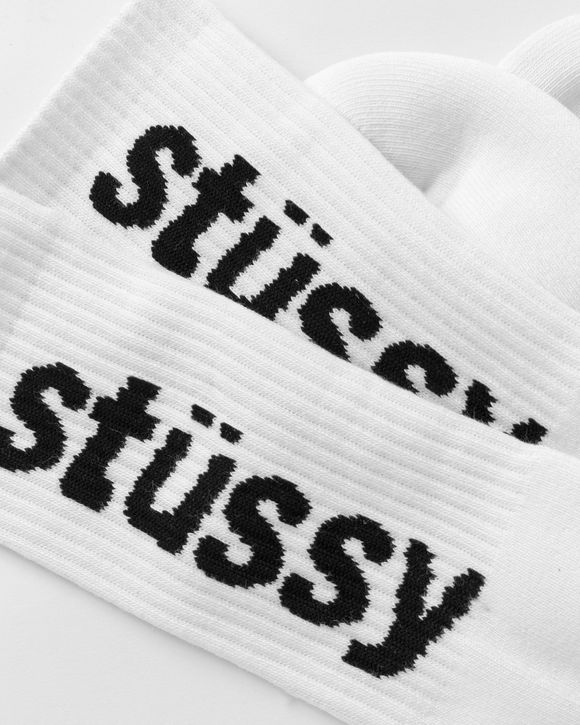 Helvetica Jacquard Crew Socks