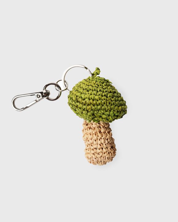 Mushroom Raffia Keychain