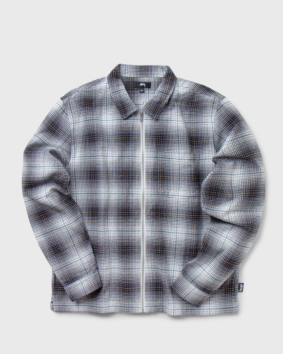 Paul Shadow Plaid Zip Shirt