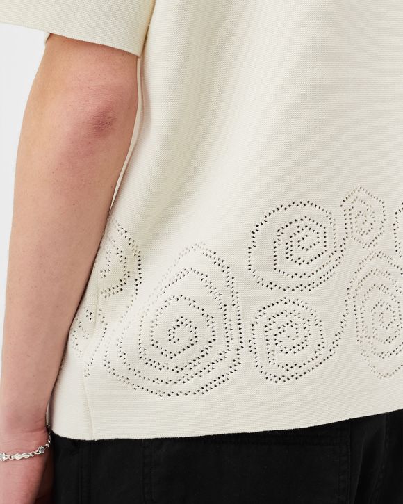 Perforated Swirl Knit Shirt