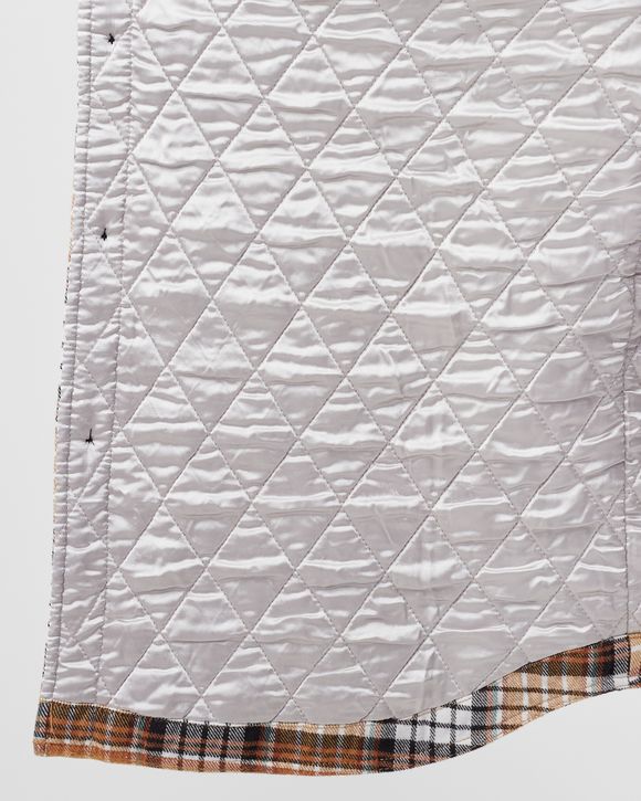 Quilted Lined Plaid Shirt