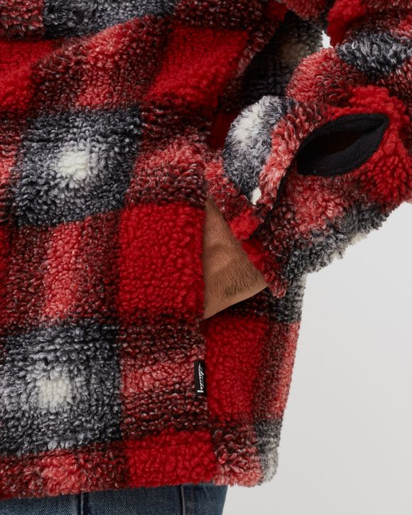 Shadow Plaid Sherpa Zip Shirt