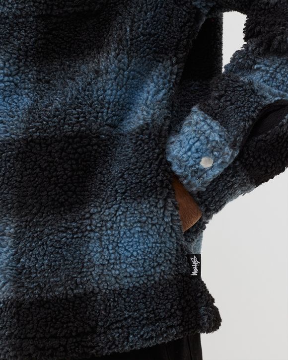 Shadow Plaid Sherpa Zip Shirt