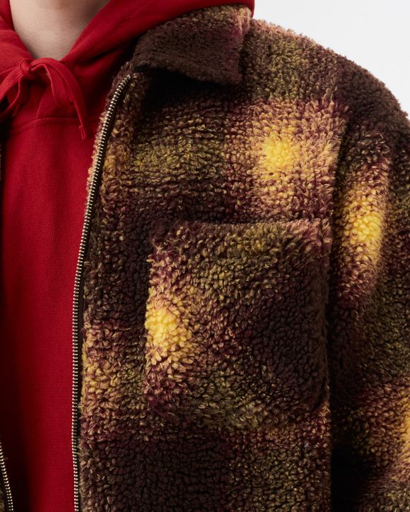 Shadow Plaid Sherpa Zip Shirt