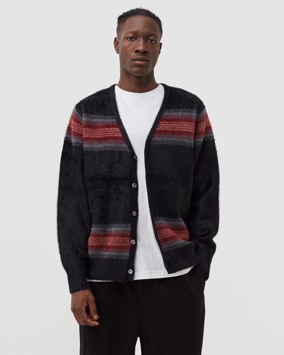 Stripe Shaggy Cardigan